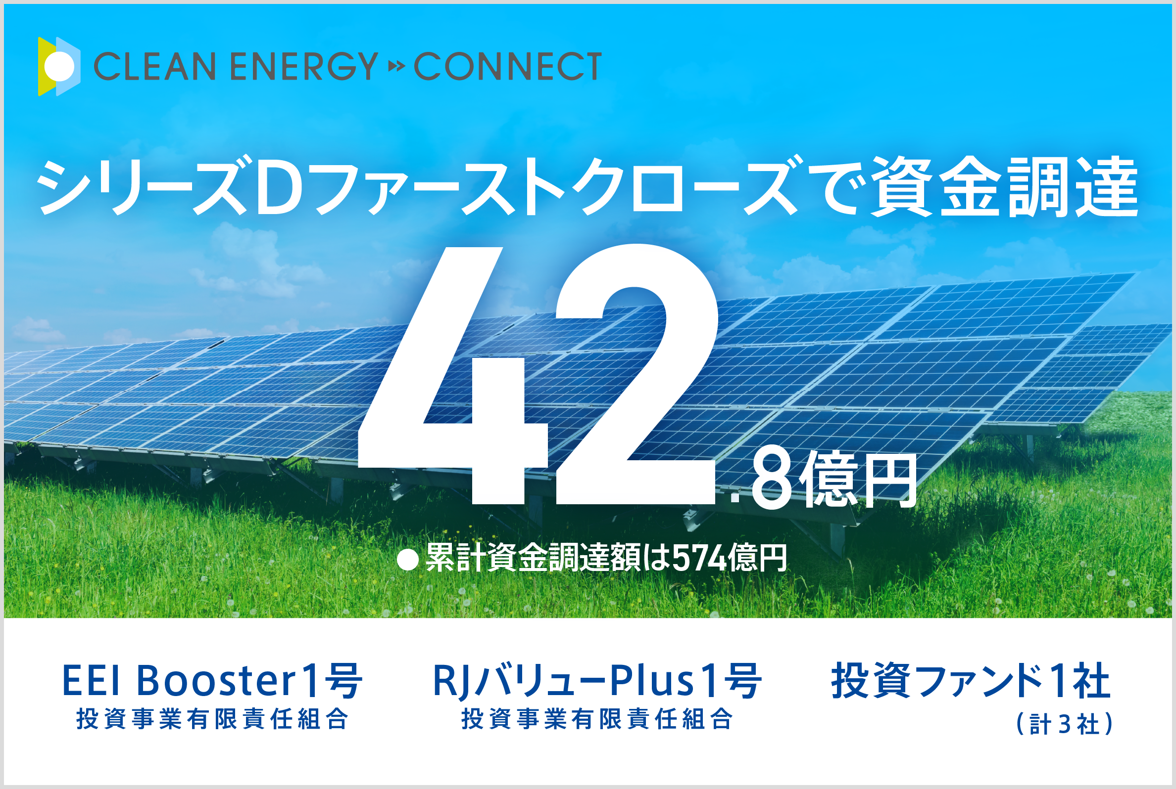 脱炭素ソリューションを手がけるクリーンエナジーコネクトがシリーズD